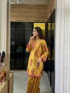 Nsr 909 Heavy Pure Natural Crepe Kurti With Farshi Pant